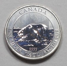 2013 Canada $8 Wildlife Polar Bear .9999 Silver Coin - 1.5 Troy Oz.