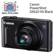 Canon PowerShot SX610 HS Digital Camera 20.2 MP 18x Optical Black Fast Shipping