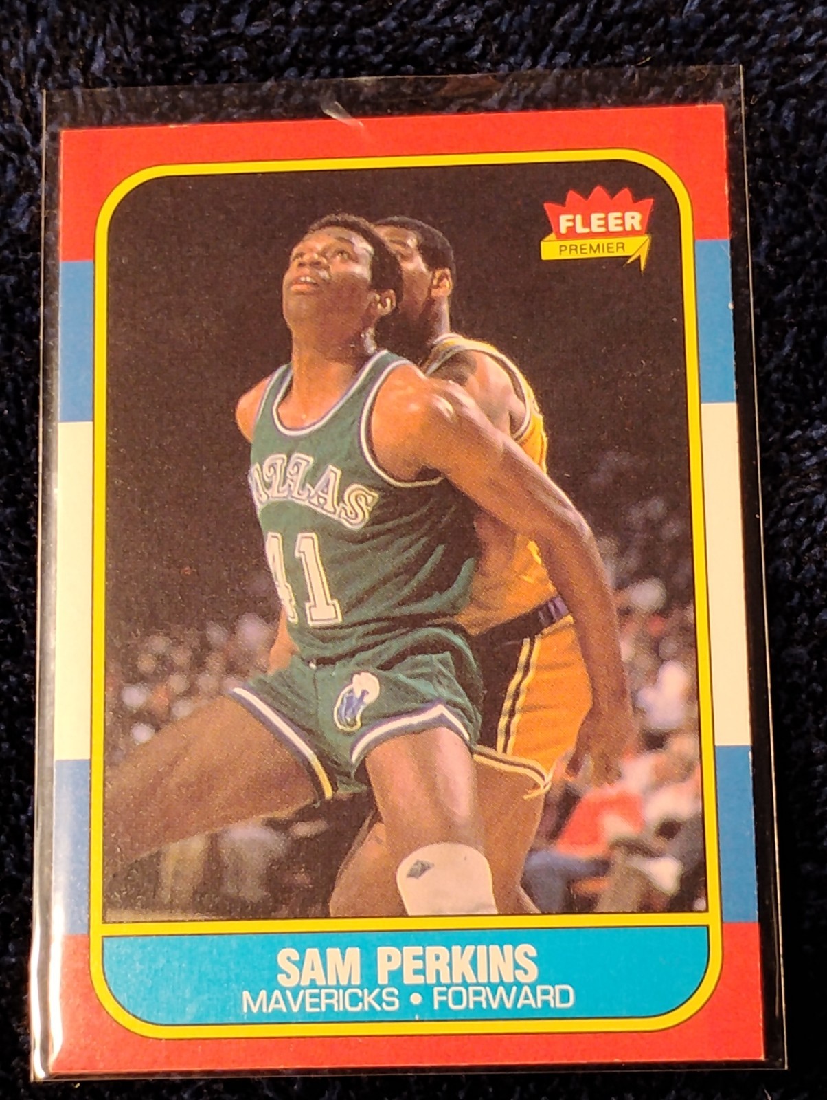 1986-87 Fleer Basketball - #86 Sam Perkins - Dallas Mavericks EX Condition