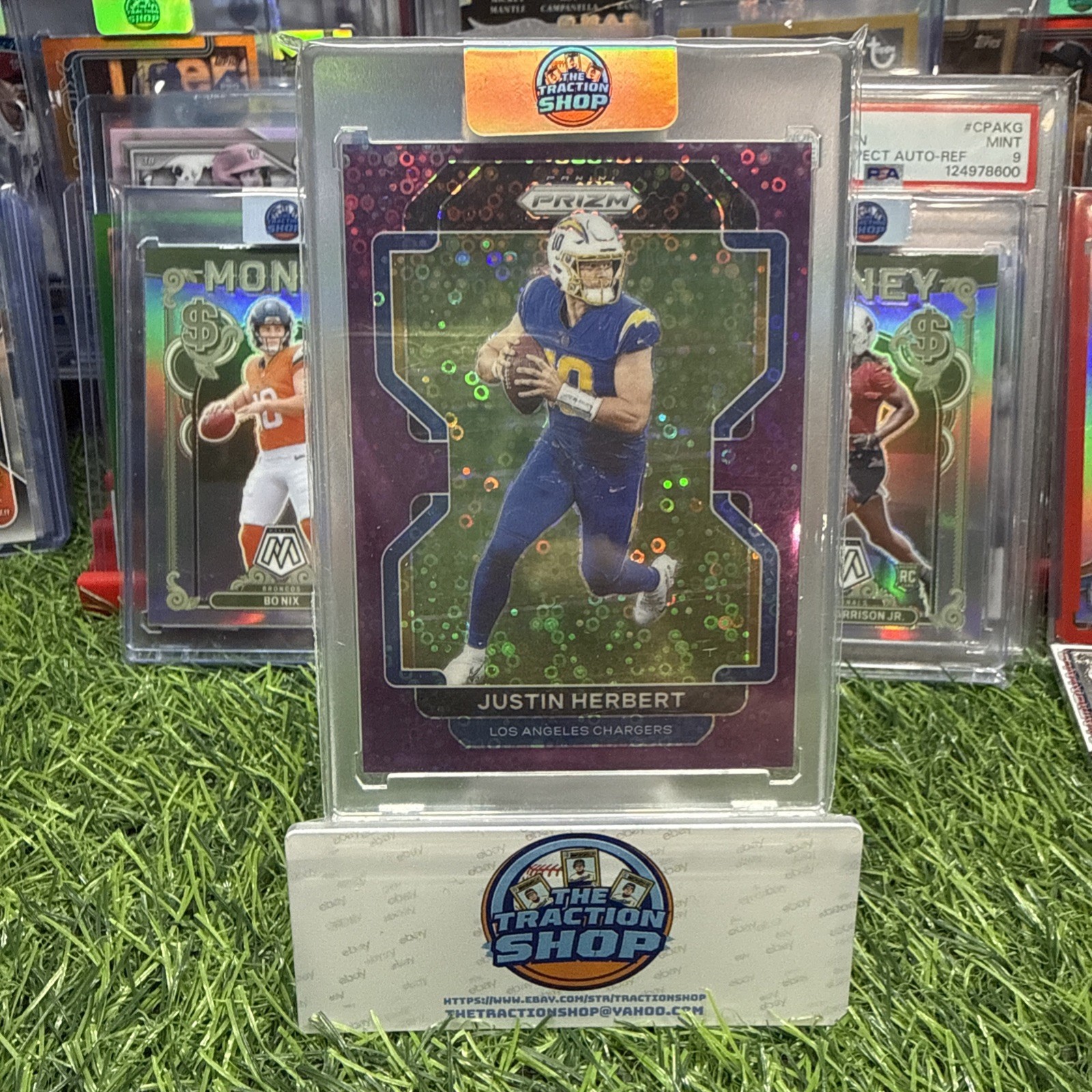 2021 Prizm Justin Herbert No Huddle Purple 02/35 LA Chargers