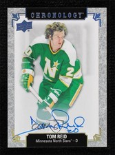 2018-19 Upper Deck Chronology Franchise History Tom Reid #FH-MN-TR Auto 00s4
