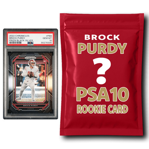 Brock Purdy PSA 10 Graded Football Rookie Card Mystery Box