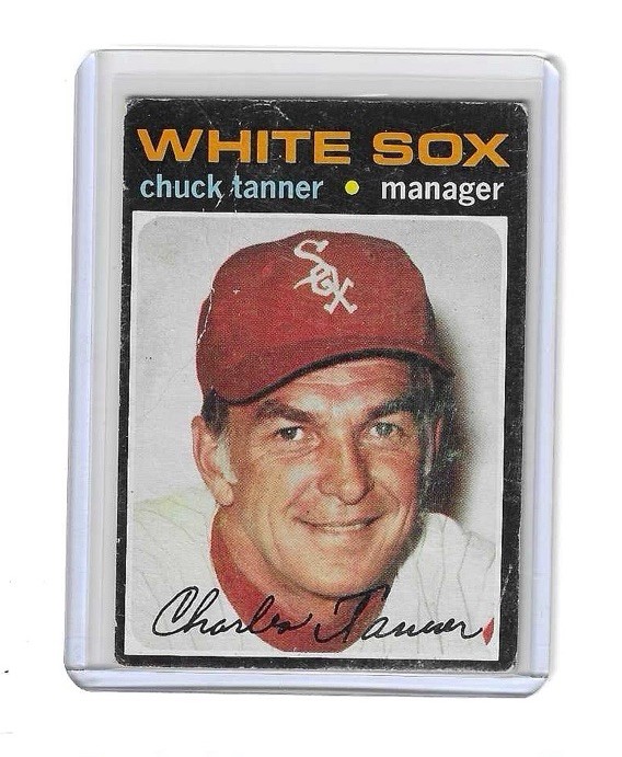 1971 Topps High # Chuck Tanner #661 LOW GRADE