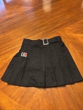 Justice Girls Snoopy Black Pleated Skirt/Shorts/Skort W/Patches  Buttons Sz 10