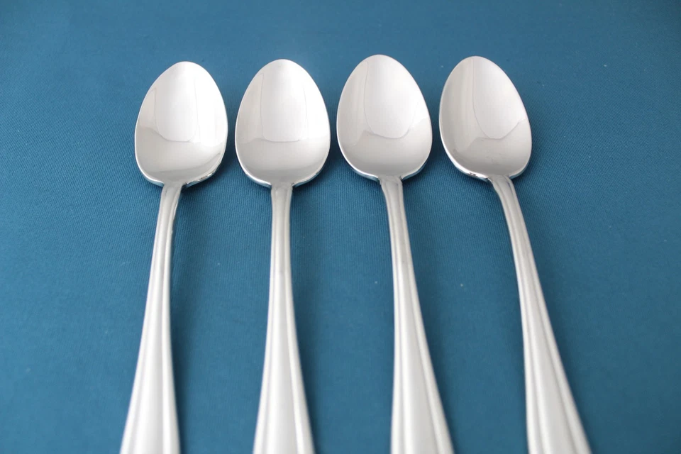 4 чайные ложки Gorham дыня бутон глянцевый 18/8 из нержавеющей стали 6 1/4" - Изображение 3 из 4