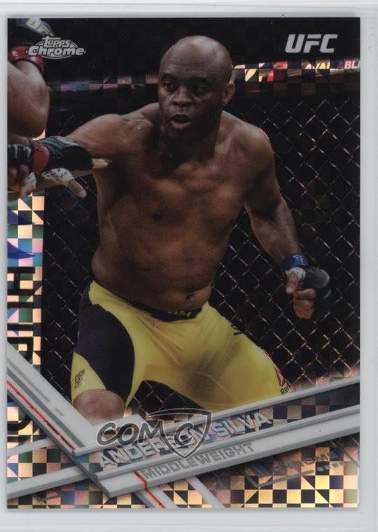2017 Topps Chrome UFC X-Fractor Anderson Silva #12 ls1