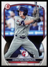 2023 Bowman Draft Christian Knapczyk #BD-180 BASEBALL Cleveland Guardians