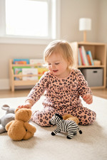 Carter's Kids Girls 2-Piece Leopard Print Cozy Fleece Long Sleeve PJ Set Pink