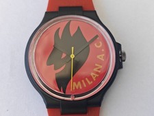 FOOTBALL WATCH PARMALAT MILAN CALCIO 1991 - ENDURA - SWATCH NEW- PERFETTO NUOVO