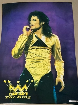 Michael Jackson Fanartikel-Set: Poster  The King  + Handklatscher