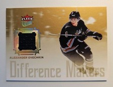 2005 Alexander Ovechkin Fleer Ultra Difference Makers Jersey Rookie Card  DMJ-AO