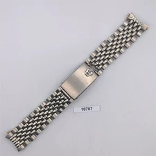 VINTAGE USED RADO RICE BEADS BAND MENS STAINLESS STEEL 17mm BAND BVT010707