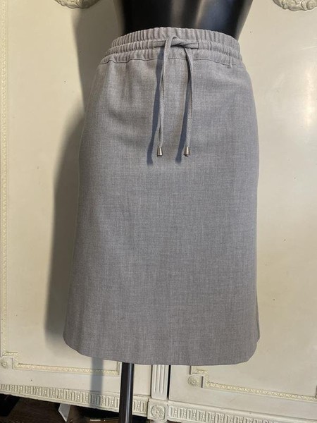 Women Peter Hahn Skirt Grey Viscose 42 / XL / 50