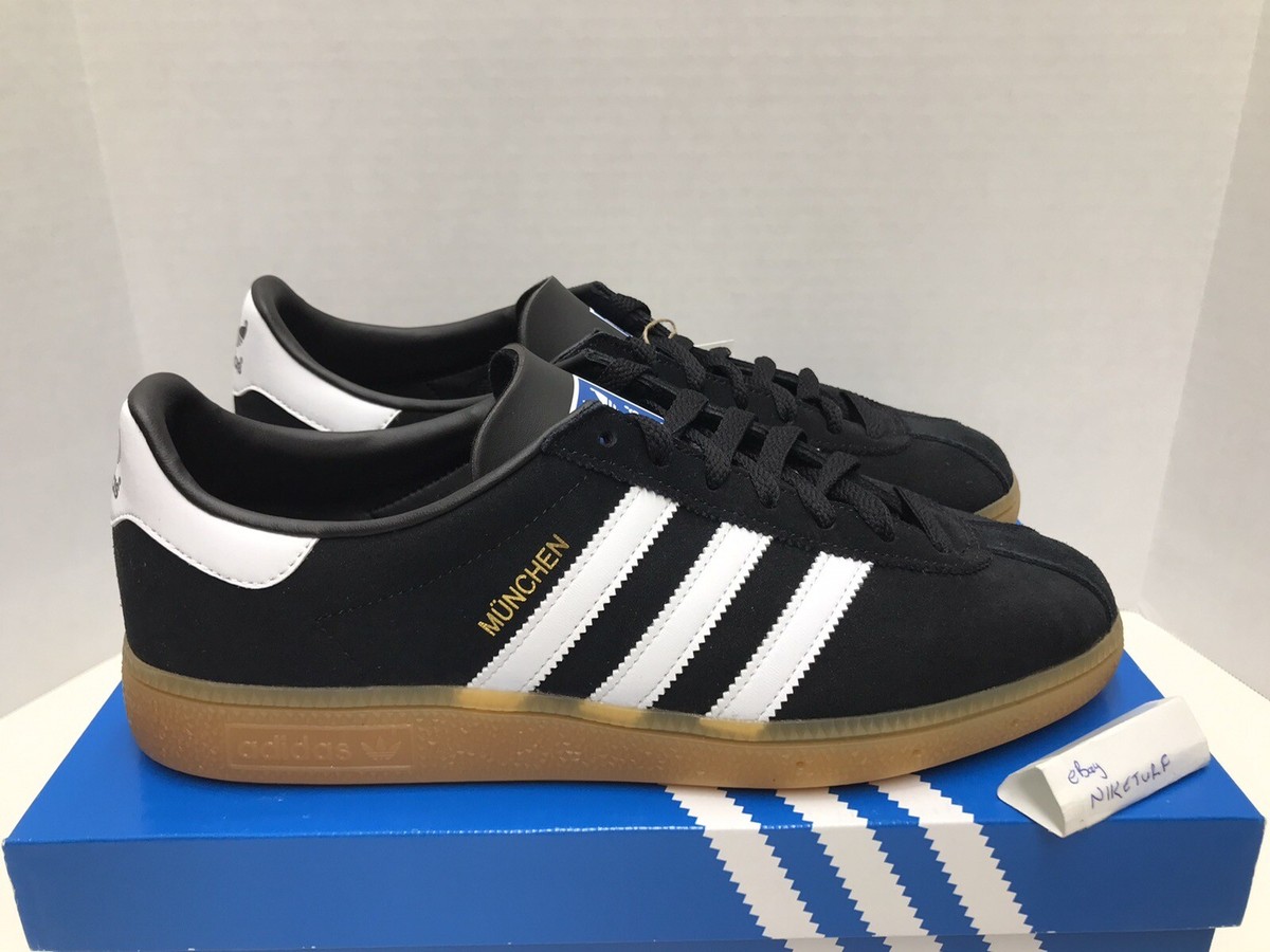 adidas munchen black white gum