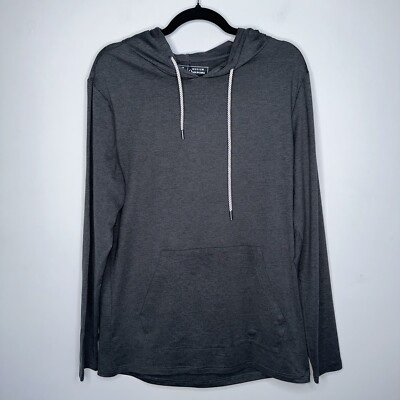 BKE Men s Performance Lightweight Hoodie Gray Reflective Size Medium NWT