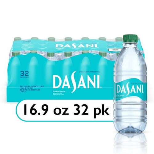 Dasani gereinigte Wasserflaschen, je 16,9 flüssige Unzen, 32er-Packung
