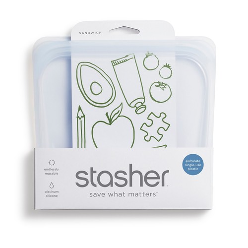 Reusable Silicone Food Storage Bags, Sandwich Size - Picture 2 of 4