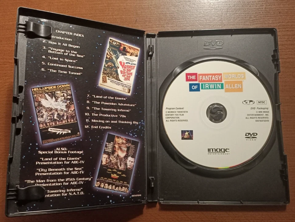 The Fantasy Worlds of Irwin Allen (1995) - US DVD Region 1 / Rare - Image 3 of 4