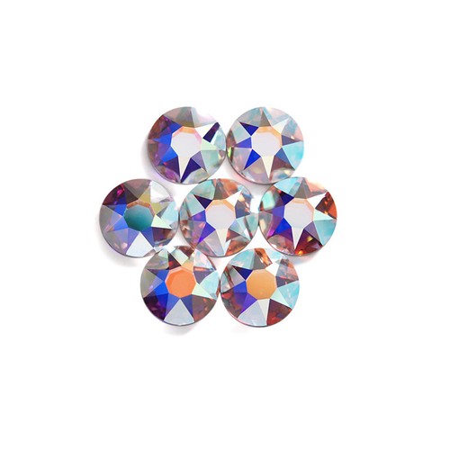 1440pcs Shiny AB & Clear Glass Crystal Non Hotfix Flatback Rhinestones Nail Art - Picture 6 of 12