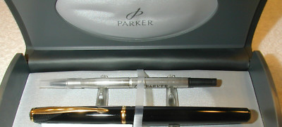PARKER INFLECTION LAQ BLACK ROLLER BALL PEN NEW REGULAR RETAIL $99 NEW IN BOX