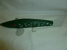  8 Inch Wood Jim Dorrance 2004 Ice Spearing Decoy Detroit Lakes, MN  Lot T-610