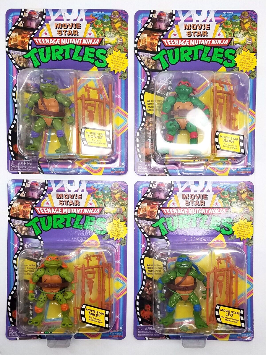 TMNT Action Figures MOVIE STAR Set of 4 Teenage Mutant Ninja