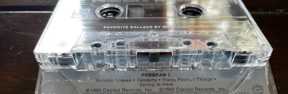 Favorite Ballads By Nat "King" Cole - Compilation - Cassette - 1982 Foto 4 de 4