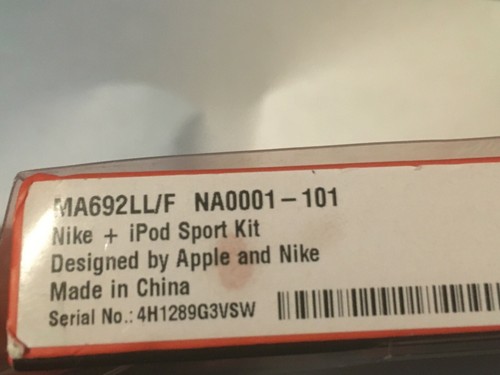 Nike plus + iPod Sport Kit Box MA692LL/F Monitor Sensore Wireless Nuovo (Bin 10) - Foto 3 di 3