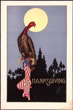 F.M. Howell & Co Elmira NY Hotel Menu House Salesman's Sample Menu Thanksgiving