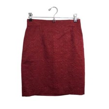 Orsay Skirt S 2 4 32 Metallic Textured Pencil Knee Length Sparkle Floral Work
