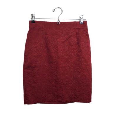 Orsay Skirt S 2 4 32 Metallic Textured Pencil Knee Length Sparkle Floral Work