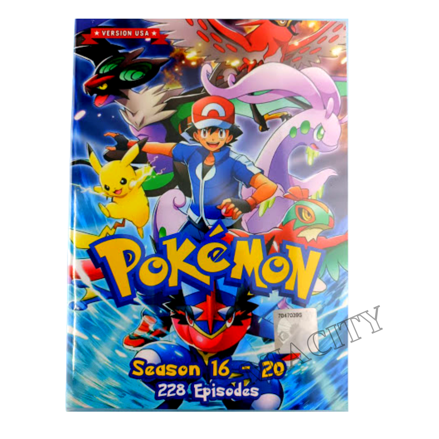 Pokemon Season 16-20 228 Episodes Japanese Anime DVD USA Version English  Dubbed