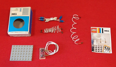 LEGO VINTAGE 1969 SET 985 LICHTER 4,5V KONSTRUKTIONEN OLD TOYS PLASTIC BOX ANLEITUNG