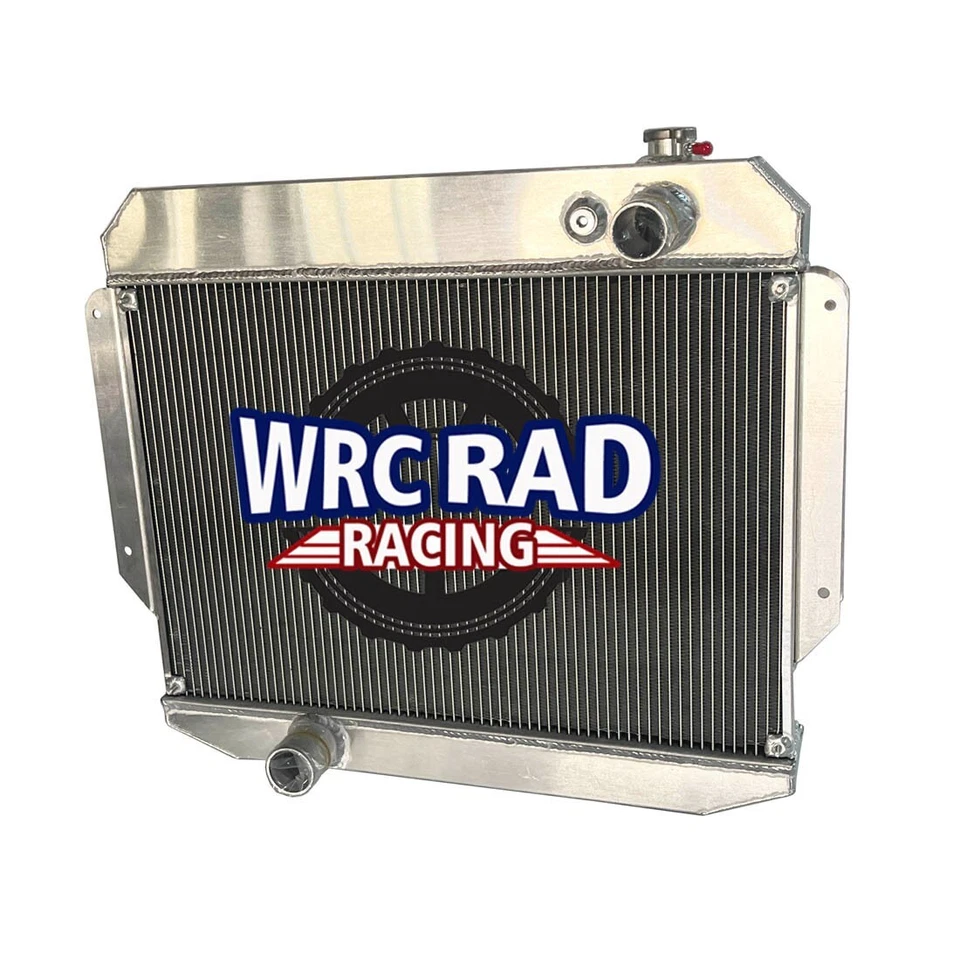 Radiador de refrigeración de aluminio para Lincoln Premiere V8 1958-1960 1959 4-BBL A 2 filas Foto 3 de 4