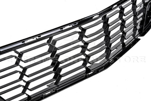 For 14-19 Corvette C7 With Camera | Z06 PAINTED CARBON FLASH Front Bumper Grille - Picture 7 of 11