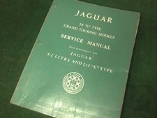 Original Jaguar 3.8 E Type Grand Touring Models Service Manual - Used Dc34