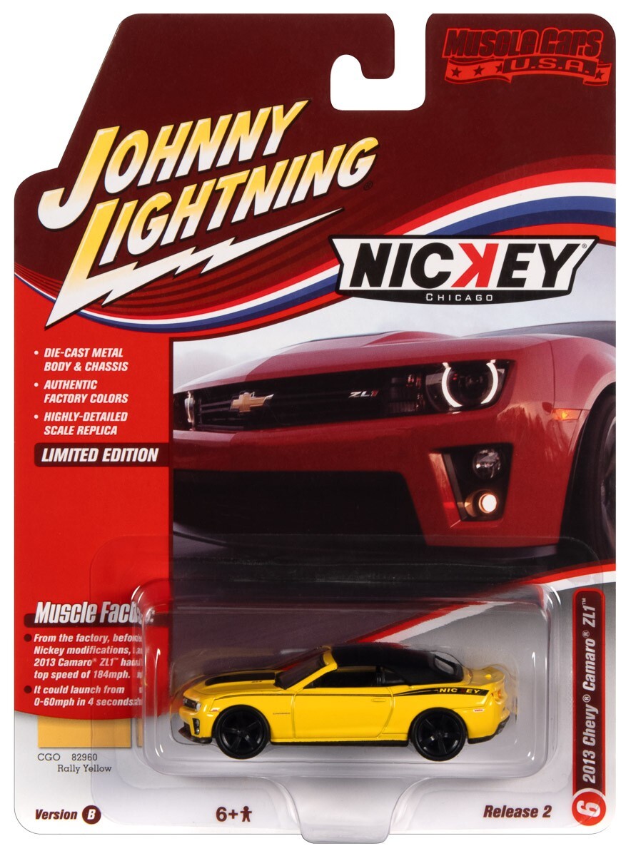 Johnny Lightning 1:64 Diecast Car YELLOW 2013 Chevy Camaro