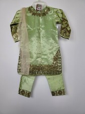 3 pc Girls Kids Pakistani Indian fancy dress with FREE Bangles