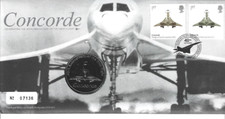 GB QEII 2009 40th Anniversary First Flight Of Concorde Medallion FDC No 07136
