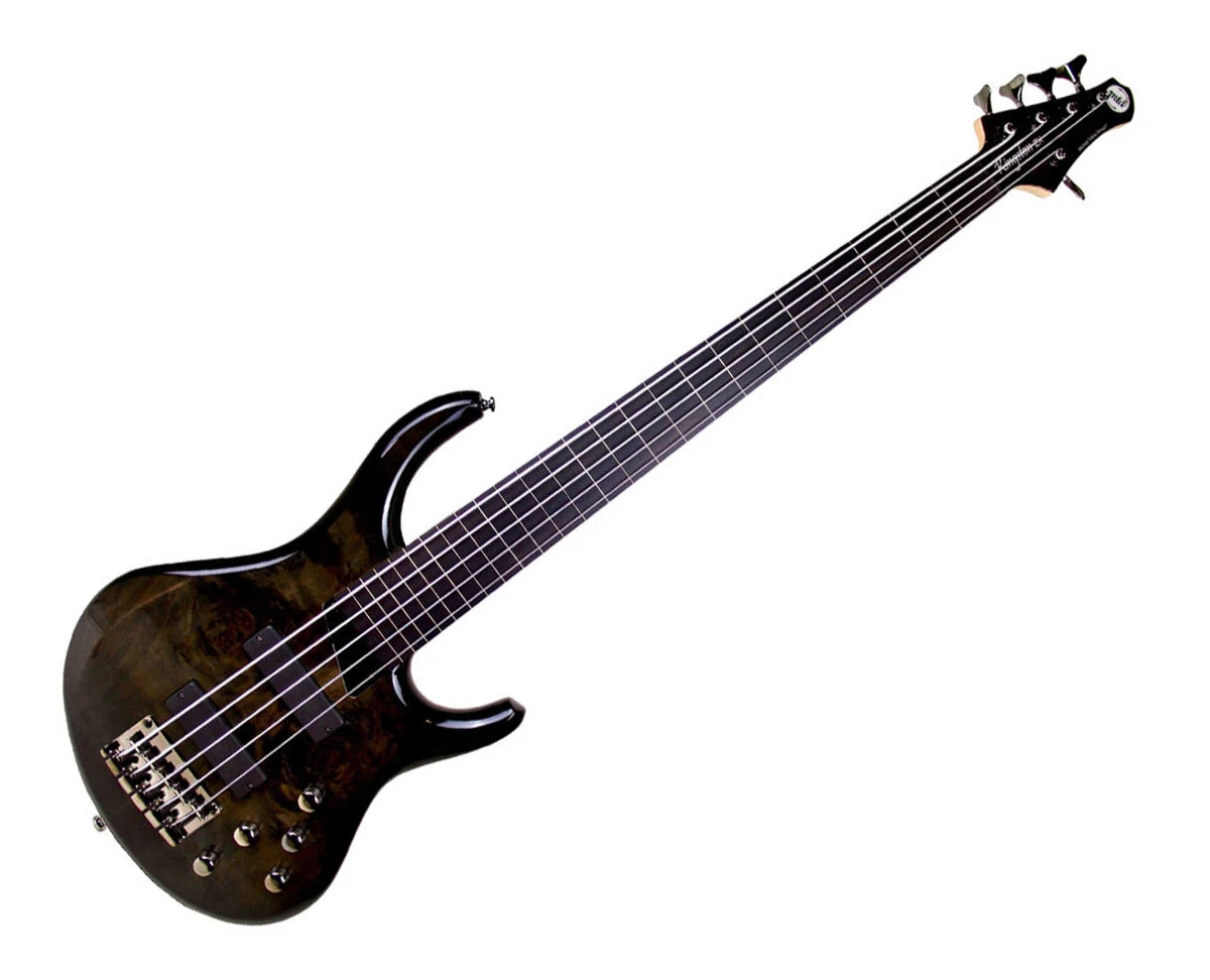 MTD Kingston ZX5 Fretless 5 String Bass Guitar Trans Black w