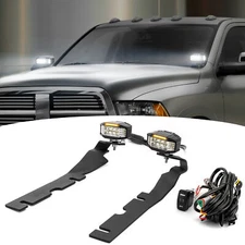 3.5'' LED Pods Ditch Light Kit - Amber DRL+Strobe For Ram 1500 Classic 2019-2023