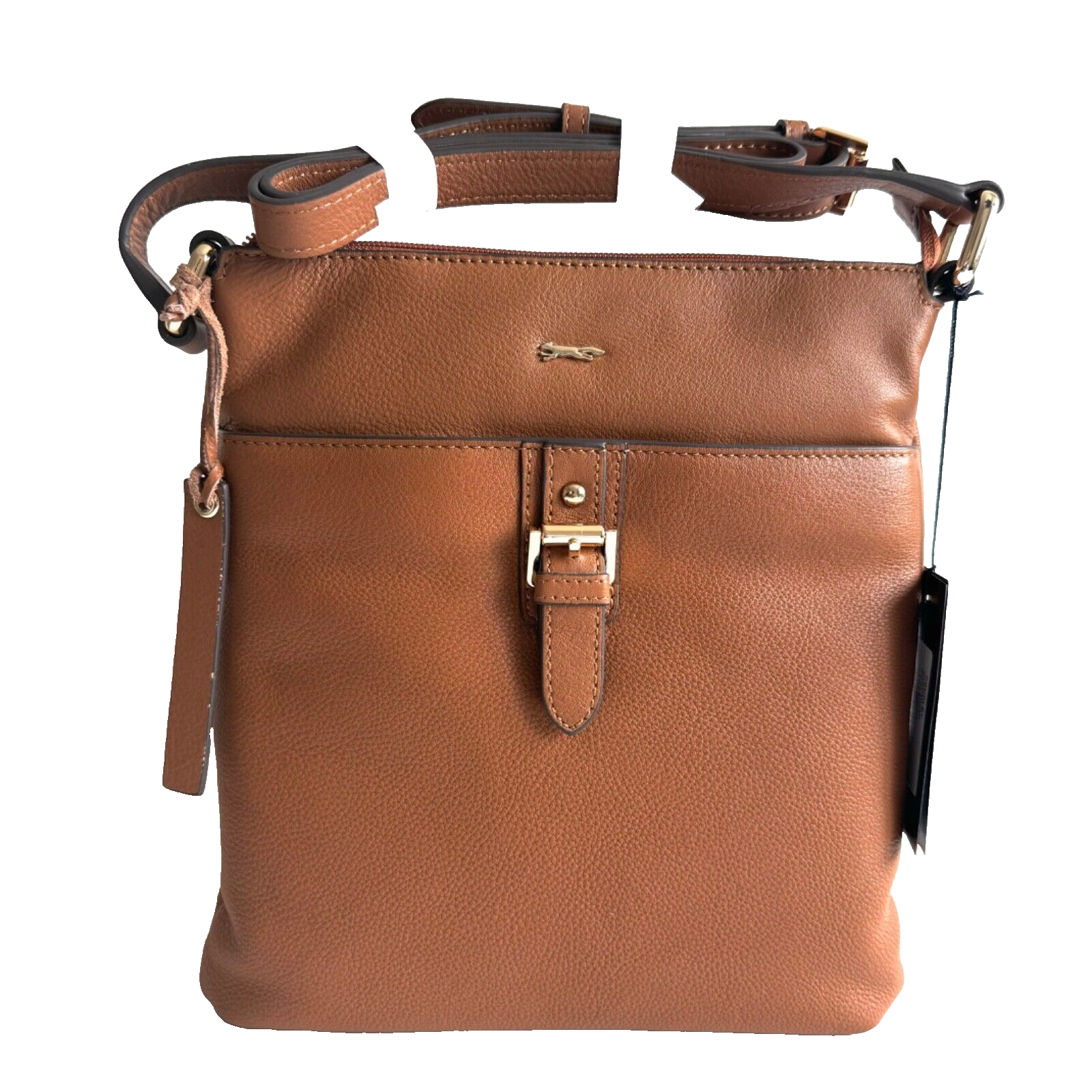 Paul Costelloe Handbag Tan Leather Medium Crossbody Bag - Pendley - New RRP £150