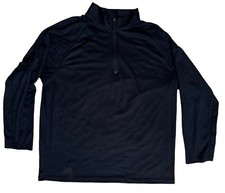 Men  s Quarter Zip Pullover Polyester Moisture Wicking L