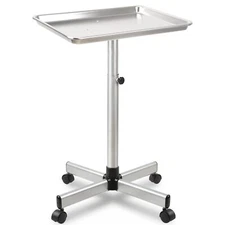 Salon Tray Cart,Aluminum Instrument Salon Tray on Wheels,Height Adjustble Sto...