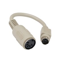 x10 6" MDIN 6 6Pin Male to DIN5 5Pin Female Adapter PS/2 Keyboard PC Computer