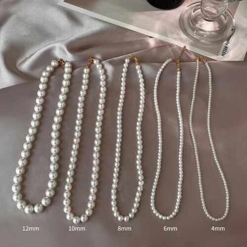 Luxury Unisex 4mm Shell Pearl 20inch(50cm) Loose Choker in Hard Gift Box - Picture 5 of 6