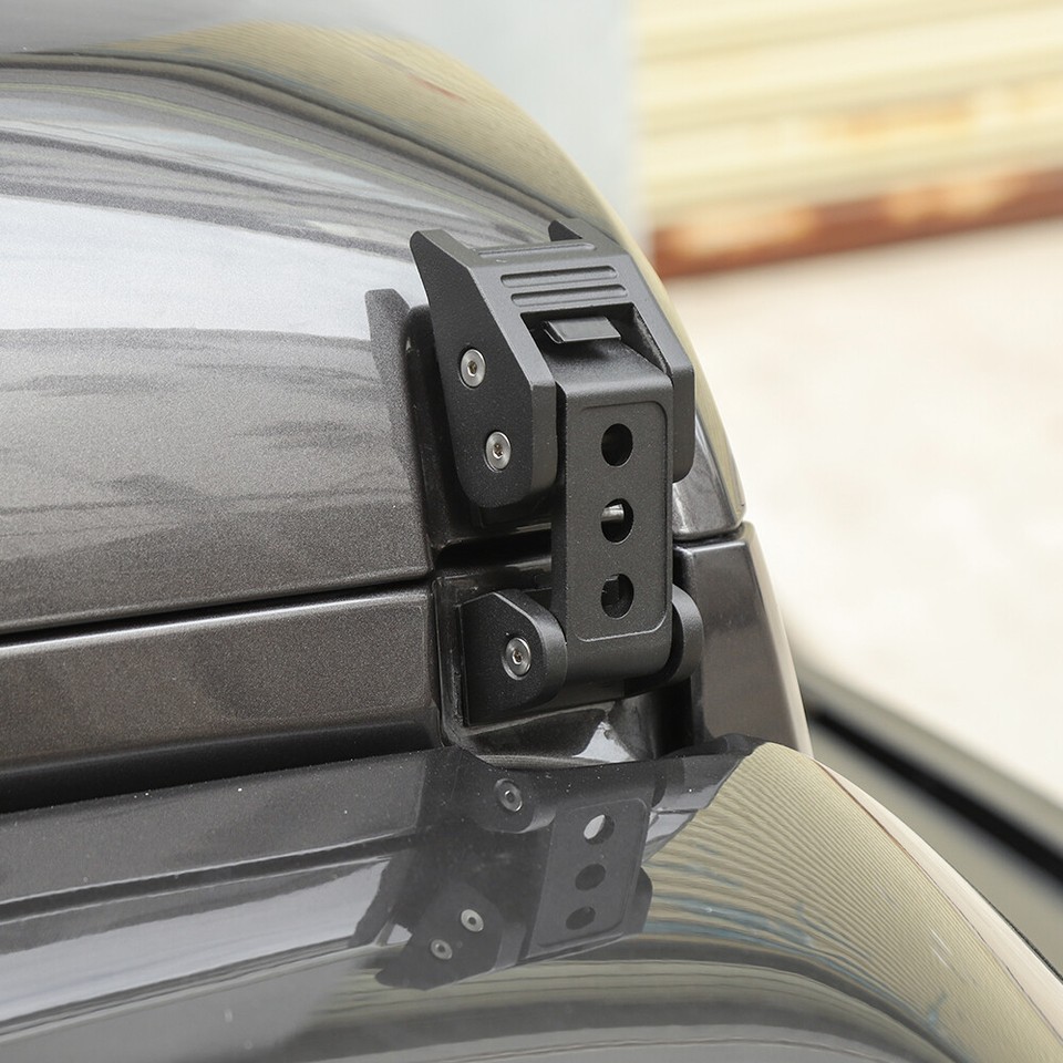 Anti-Theft Hood Latches For Jeep Wrangler JL & Gladiator JT - Stops Hood Flutter