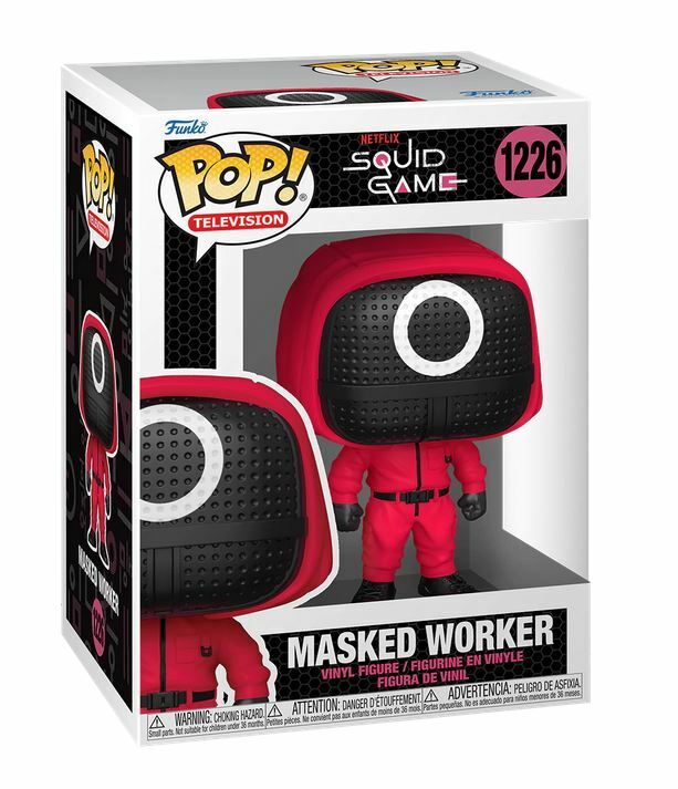 FUNKO POP SQUID GAME MASK イカゲーム敵キャラフィギュア Amazon.com: [Squid] Game - Masked Worker Funko Pop! Vinyl