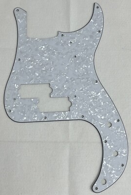 White Pearl 4-Ply For Fit Fender '62 Precision P Bass Style Guitar Pickguard