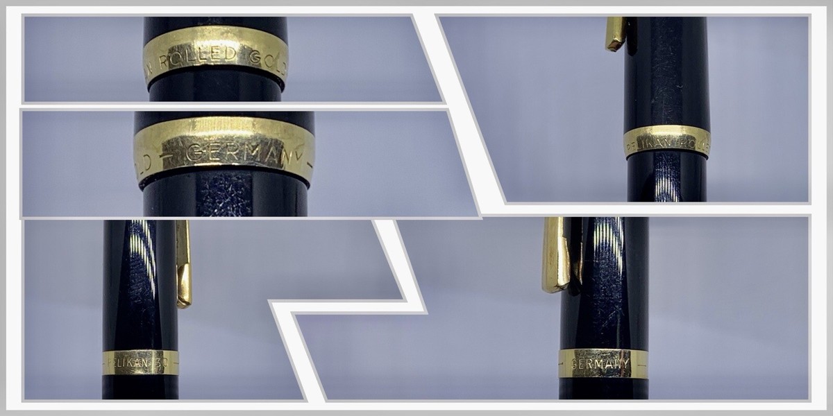 Vintage Serviced PELIKAN 30 Rolled Gold Fountain Pen & Pencil